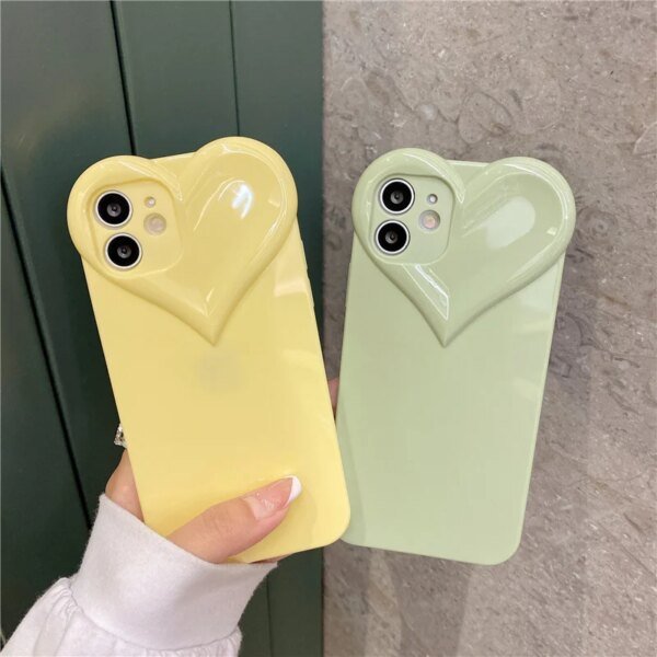 3D Love Heart Cute Phone Case - Image 3